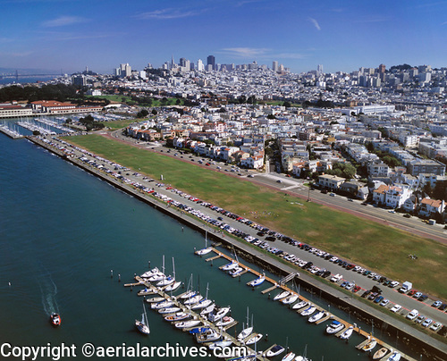 aerialarchives San Francisco, CA Marina Green, Aerial Photograph ...
