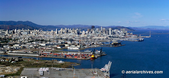 © aerialarchives.com San Francisco, CA Aerial photograph, Port of San Francisco, 
AHLB2046.jpg