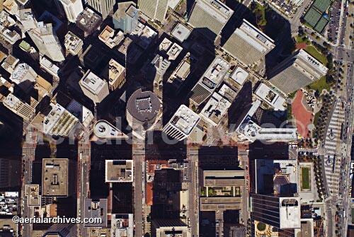 © aerialarchives.com San Francisco, CA Aerial View, Market Street at the Embarcadero, 
AHLB2074.jpg