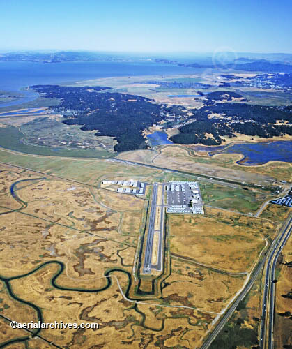 © aerialarchives.com, Gnoss Field airport, Novato, CA,  stock aerial photograph, aerial 
photography, AHLB2368