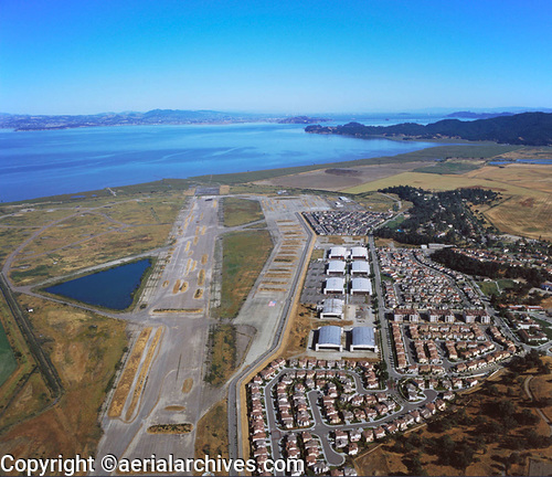 © aerialarchives.com, Hamilton Field airport, Novato, CA,  stock aerial photograph, aerial
photography, residential development AHLB2369c.jpg