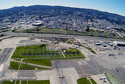 © aerialarchives.com, San Francisco International Airport,  stock aerial photograph, aerial 
photography, AHLB2375.jpg