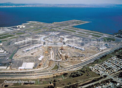 © aerialarchives.com, Aerial Photograph | San Francisco International Airport (SFO) Construction,  stock aerial photograph, aerial
photography, AHLB2380