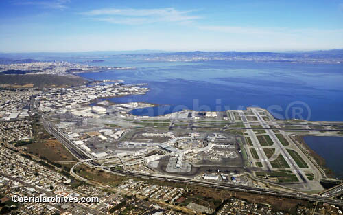 © aerialarchives.com, San Francisco International Airport,  stock aerial photograph, aerial 
photography, AHLB2381c.jpg