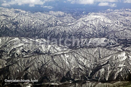 © aerialarchives.com, Japan,  Ouu Mountain Range, stock aerial photograph, aerial 
photography, AHLB2454.jpg