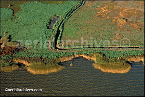 © aerialarchives.com, Grizzly Island at Grizzly Bay,  Sacramento San Joaquin river delta,  stock aerial photograph, aerial 
photography, AHLB2748.jpg