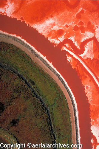 © aerialarchives.com,   Salt Ponds crytallizer<BR>
 and tidal wetland,  stock aerial photograph, aerial
photography, AHLB2958