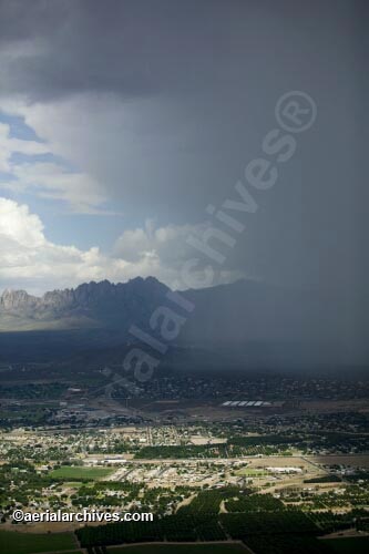 © aerialarchives.com,   Thunderstorm, Las Cruces, New Mexico ,  stock aerial photograph, aerial 
photography, AHLB3101.jpg