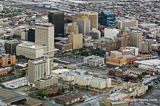 © aerialarchives.com, El Paso, TX, stock aerial photograph, aerial photography, AHLB3102