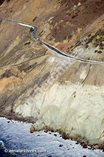 © aerialarchives.com aerial photograph  of landslides, AN6WXP, AHLB3498