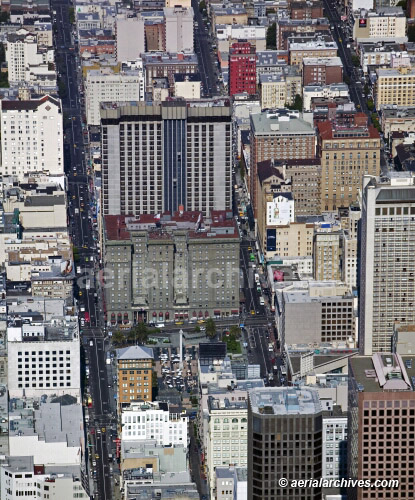 © aerialarchives.com, Union Square, the Westin St. Francis,   San Francisco Architecture,  stock aerial photograph, aerial
photography, AHLB3647.jpg