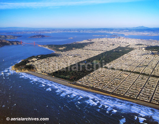 © aerialarchives.com aerial photograph of Golden Gate park in San Francisco bay CA,
AHLB3769