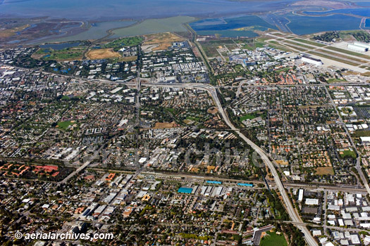 © aerialarchives.com overview,  Mountain View aerial photograph, Silicon Valley,
AHLB3882, AHFJ1P