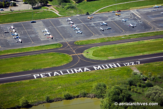 © aerialarchives.com aerial above Petaluma Municipal Airport  AHLB3915