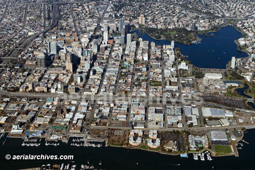 © aerialarchives.com Jack London Square, Oakland, CA,  stock aerial photograph, aerial
photography, AHLB4173, AN9JMT