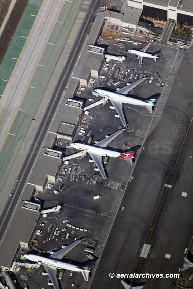© aerialarchives.com Los Angeles LAX International Airport, Mexico City, Mexico, aerial photograph,B0DYX0. AHLB4422