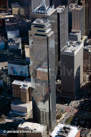 © aerialarchives.com aerial above Bank of America Plaza Dallas Texas JPJ Architects 901 Main St 
