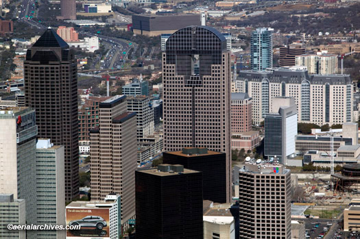 © aerialarchives.com aerial photography downtown Dallas, Texas