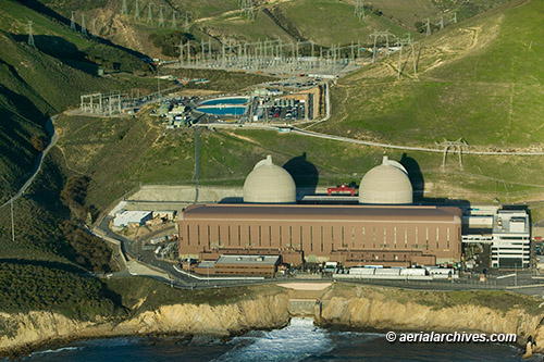 aerial photograph Diablo Canyon nuclear power plant California