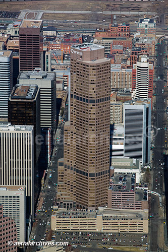 © aerialarchives.com, aerial photograph downtown Denver, Colorado, Qwest office tower, AHLB5062 B3MDB9