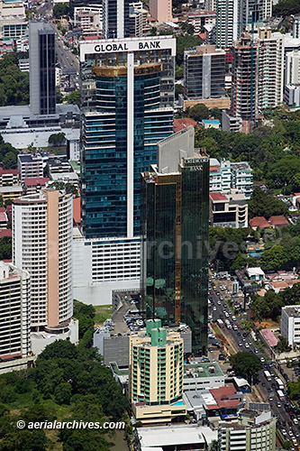 © aerialarchives.com aerial photograph Global Bank Panama City Panama  B48PCX AHLB5165