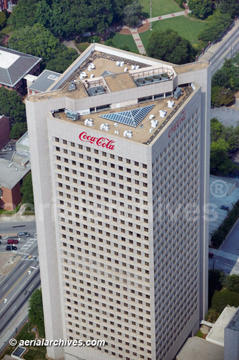 © aerialarchives.com aerial photograph One Coca Cola Plaza, Atlanta, Georgia AHLB5279 B42AT2