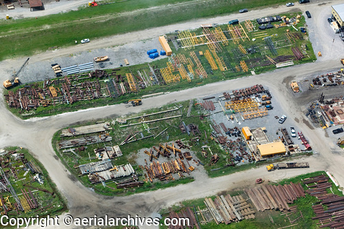 © aerialarchives.com, rebuilding materials lower ninth ward New Orleans, Louisiana, stock aerial photograph, aerial
photography, AHLB5321