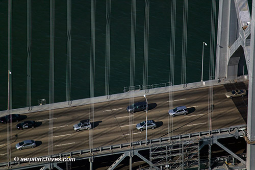 © aerialarchives.com Aerial Photograph Traffic Moving Across the Western Suspension Span of the San Francisco Oakland Bay Bridge
AHLB5942, BP2T9R