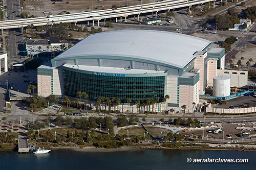 © aerialarchives.com St. Pete Times Forum Tampa, Florida  aerial photograph,
AHLB6037 B8FK14