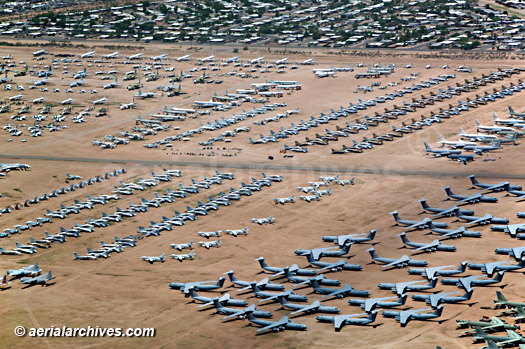 © aerialarchives.com aircraft boneyard, Davis Monthan Air Force Base, Tucson, Arizona, AZ aerial photograph,
AHLB7006