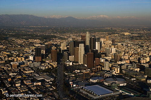 © aerialarchives.com downtown Los Angeles, CA, with aerial photographs mountains
AHLB7472, BMRTBC