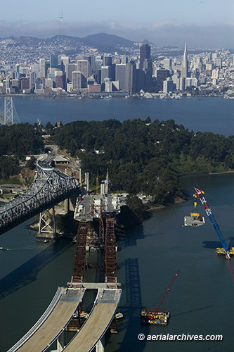 © aerialarchives.com Bay Bridge, San Francisco California, CA, aerial photograph,
AHLB7837, C1D2KM
