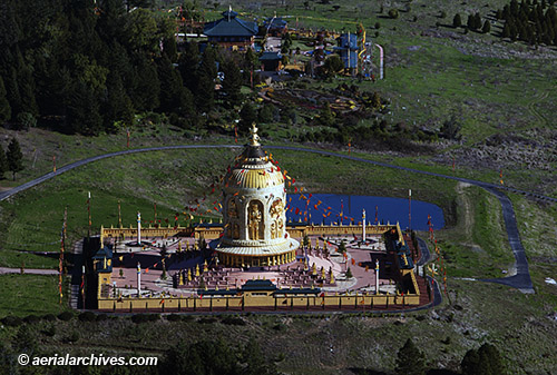 Aerial photography of Odiyan Buddhist Retreat Center