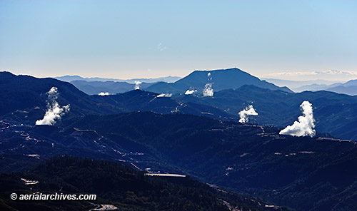 © aerialarchives.com aerial photograph geothermal power plants Geysers California AHLB8018 C365RM