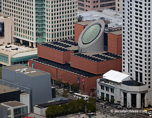 Aerial photograph SFMOMA Museum of Modern Art SoMaSouth of Market San Francisco