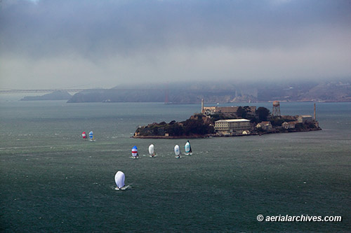 aerial photo San Francisco Big Boat Series