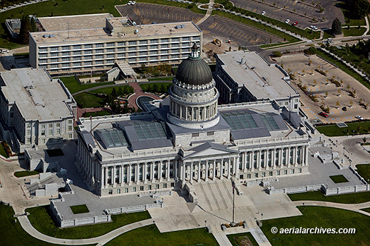 © aerialarchives.com Utah State Capitol, Salt Lake City, aerial photograph,
AHLB9359