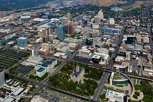 © aerialarchives.com aerial photograph Salt Lake City, Utah, AHLB9666
