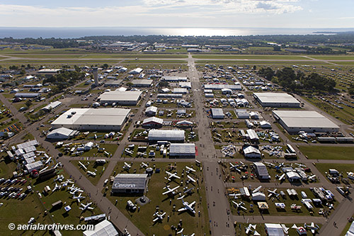 Aerial photograph EAA AirVenture 2013 Oshkosh Wisconsin