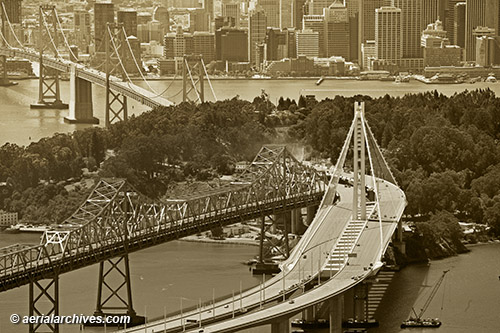 Aerial Photograph Bay Bridge Eastern Span