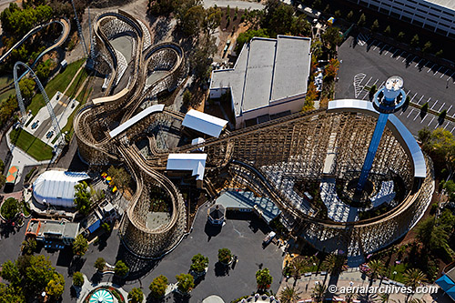 aerial photo California's Great America