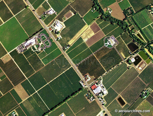 Aerial Map of Napa Valley;