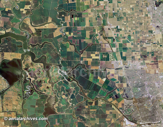 aerial map San Joaquin county, ANXCBJ, AHLV2019, © aerialarchives.com 