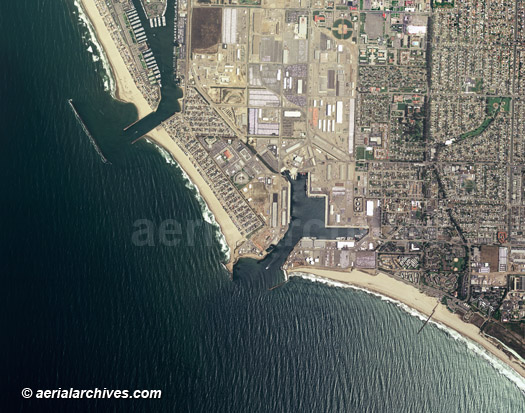 aerial map of Port Hueneme Ventura County
