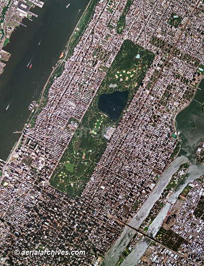 aerial map of  Manhattan, AHLV3028