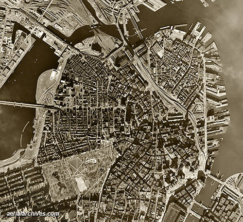 historical aerial photograph Boston Massachusetts AHLV3282