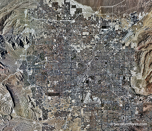 aerial map Las Vegas Nevada AHLV3334