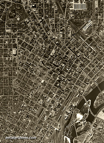 © aerialarchives.com  Minneapolis, Minnesota, historical aerial photography, AHLV3354