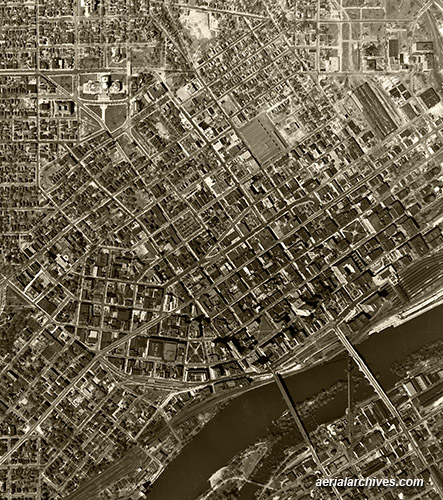 © aerialarchives.com  St. Paul, Minnesota, historical aerial photography, AHLV3357