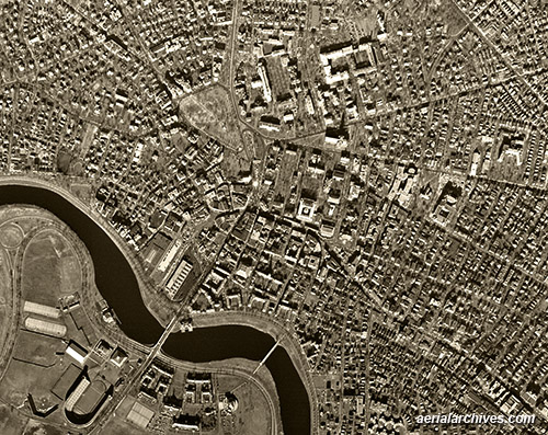 historical aerial photograph Cambridge Massachusetts AHLV3369